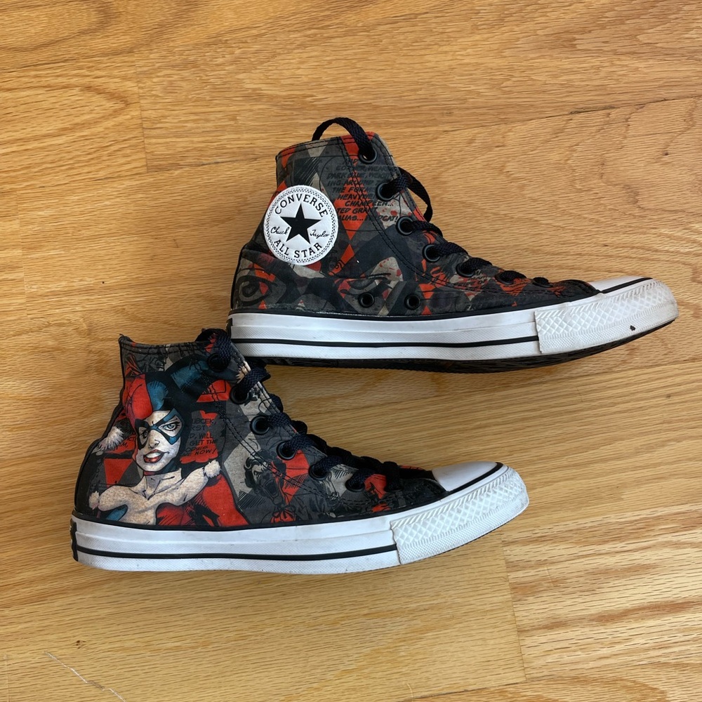 Harley Queen Converse Limited Edition High top sneakers size 8